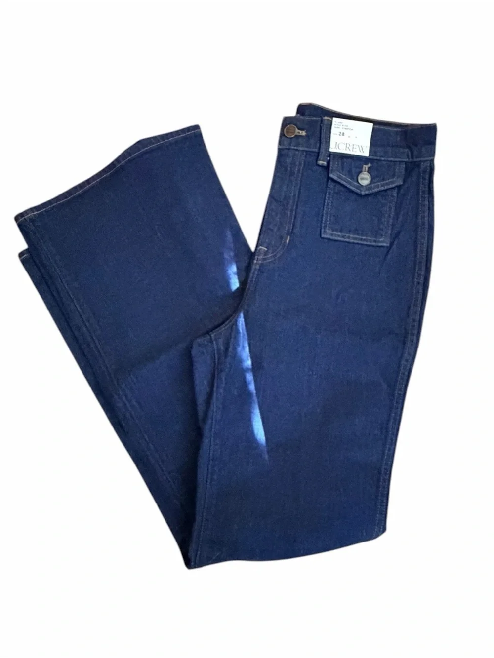 J Crew Vintage flare jean with flap pockets NWT